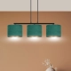 Lampa wisząca HILDE 3 BL GREEN 1051/3 EMIBIG