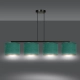 Lampa wisząca HILDE 4 BL GREEN 1051/4 EMIBIG