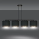 Lampa wisząca HILDE 4 BL BLACK 1054/4 EMIBIG