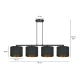 Lampa wisząca HILDE 4 BL BLACK 1054/4 EMIBIG