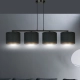 Lampa wisząca HILDE 4 BL BLACK 1054/4 EMIBIG