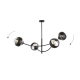 Lampa sufitowa  HUNTER 4 BLACK/STRIPE 1101/4 EMIBIG