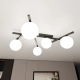 Lampa sufitowa  SMART 5 BLACK/OPAL 1103/5 EMIBIG
