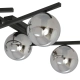 Lampa sufitowa  SMART 5 BLACK/GRAFIT 1104/5 EMIBIG