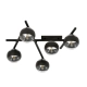 Lampa sufitowa  SMART 5 BLACK/STRIPE 1105/5 EMIBIG