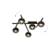 Lampa sufitowa  SMART 5 BLACK/STRIPE 1105/5 EMIBIG