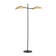 Lampa podłogowa LOTUS LP2 BLACK/RATTAN 1108/LP2 EMIBIG