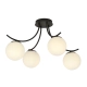 Lampa sufitowa  BOSTON 4 BLACK/OPAL 1109/4 EMIBIG
