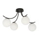 Lampa sufitowa  BOSTON 4 BLACK/OPAL 1109/4 EMIBIG