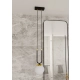 Lampa wisząca GLAM 1 BLACK/OPAL 1112/1 EMIBIG