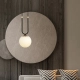 Lampa wisząca GLAM 1 BLACK/OPAL 1112/1 EMIBIG