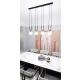 Lampa wisząca GLAM 4 BLACK/OPAL 1112/4 EMIBIG