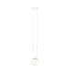 Lampa wisząca GLAM 1 WHITE/OPAL 1115/1 EMIBIG