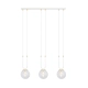 Lampa wisząca GLAM 3 WHITE/TRANSPARENT 1116/3 EMIBIG