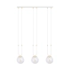 Lampa wisząca GLAM 3 WHITE/TRANSPARENT 1116/3 EMIBIG