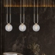 Lampa wisząca GLAM 3 WHITE/TRANSPARENT 1116/3 EMIBIG