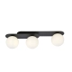 Lampa sufitowa  PLAZA 3 BLACK/OPAL 1118/3 EMIBIG