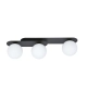 Lampa sufitowa  PLAZA 3 BLACK/OPAL 1118/3 EMIBIG