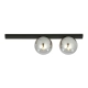 Lampa sufitowa  FIT 2 BLACK/GRAFIT 1122/2 EMIBIG