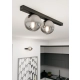 Lampa sufitowa  FIT 2 BLACK/GRAFIT 1122/2 EMIBIG