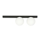 Lampa sufitowa  FIT 2 BLACK/OPAL 1124/2 EMIBIG