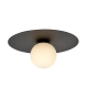 Lampa sufitowa  SOLAR 1 BLACK/OPAL 1127/1 EMIBIG