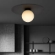 Lampa sufitowa  SOLAR 1 BLACK/OPAL 1127/1 EMIBIG