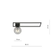 Lampa sufitowa  IMAGO 1B BLACK/GRAFIT 1131/1B EMIBIG