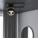 Lampa sufitowa  IMAGO 1D BLACK/STRIPE 1132/1D EMIBIG