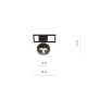 Lampa sufitowa  IMAGO 1E BLACK/STRIPE 1132/1E EMIBIG