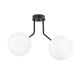 Lampa sufitowa  NOVA 2 BLACK/OPAL  1138/2 EMIBIG