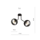 Lampa sufitowa  NOVA 2 BLACK/STRIPE 1139/2 EMIBIG