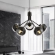 Lampa wisząca NOVA 5 BLACK/STRIPE 1139/5 EMIBIG