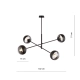 Żyrandol LINEAR 4 BLACK/STRIPE 1168/4 EMIBIG