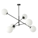 Żyrandol LINEAR 6 BLACK/OPAL 1169/6 EMIBIG
