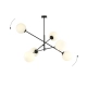 Żyrandol LINEAR 6 BLACK/OPAL 1169/6 EMIBIG