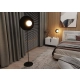 Lampa podłogowa OSLO LP BLACK/OPAL 1187/LP EMIBIG