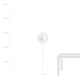Lampa podłogowa OSLO LP WHITE/OPAL 1189/LP EMIBIG