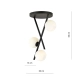 Żyrandol RIVER 3 OPAL 1194/3 EMIBIG