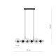 Lampa wisząca RORY 6 TRANSPARENT 1206/6 EMIBIG