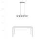 Lampa wisząca RORY 6 TRANSPARENT 1206/6 EMIBIG