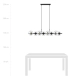 Lampa wisząca RORY 8 TRANSPARENT 1206/8 EMIBIG