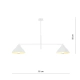 Żyrandol MAVERICK 2 WHITE  1212/2 EMIBIG