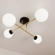Lampa sufitowa  MAGNUM 4 BL OPAL 1233/4 EMIBIG