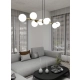 Lampa wisząca GRAVITY 8 BL OPAL 1241/8 EMIBIG