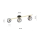 Lampa sufitowa  SPLENDI 3 BL GRAFIT 1246/3 EMIBIG