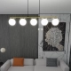 Lampa wisząca ALLORA 5 BL OPAL 1254/5 EMIBIG