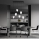 Lampa wisząca ASTRAL 6 BL TRANSPARENT 1265/6 EMIBIG