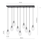 Lampa wisząca ASTRAL 9 BL TRANSPARENT 1265/9 EMIBIG