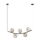 Lampa wisząca RITZ 5 BL GRAFIT 1297/5 EMIBIG